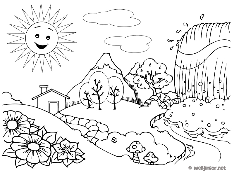 Coloriage A Imprimer Paysage