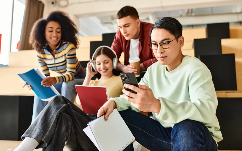 étudiants communication