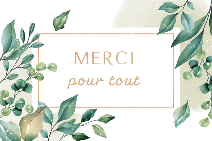 Carte virtuelle : Feuilles vertes